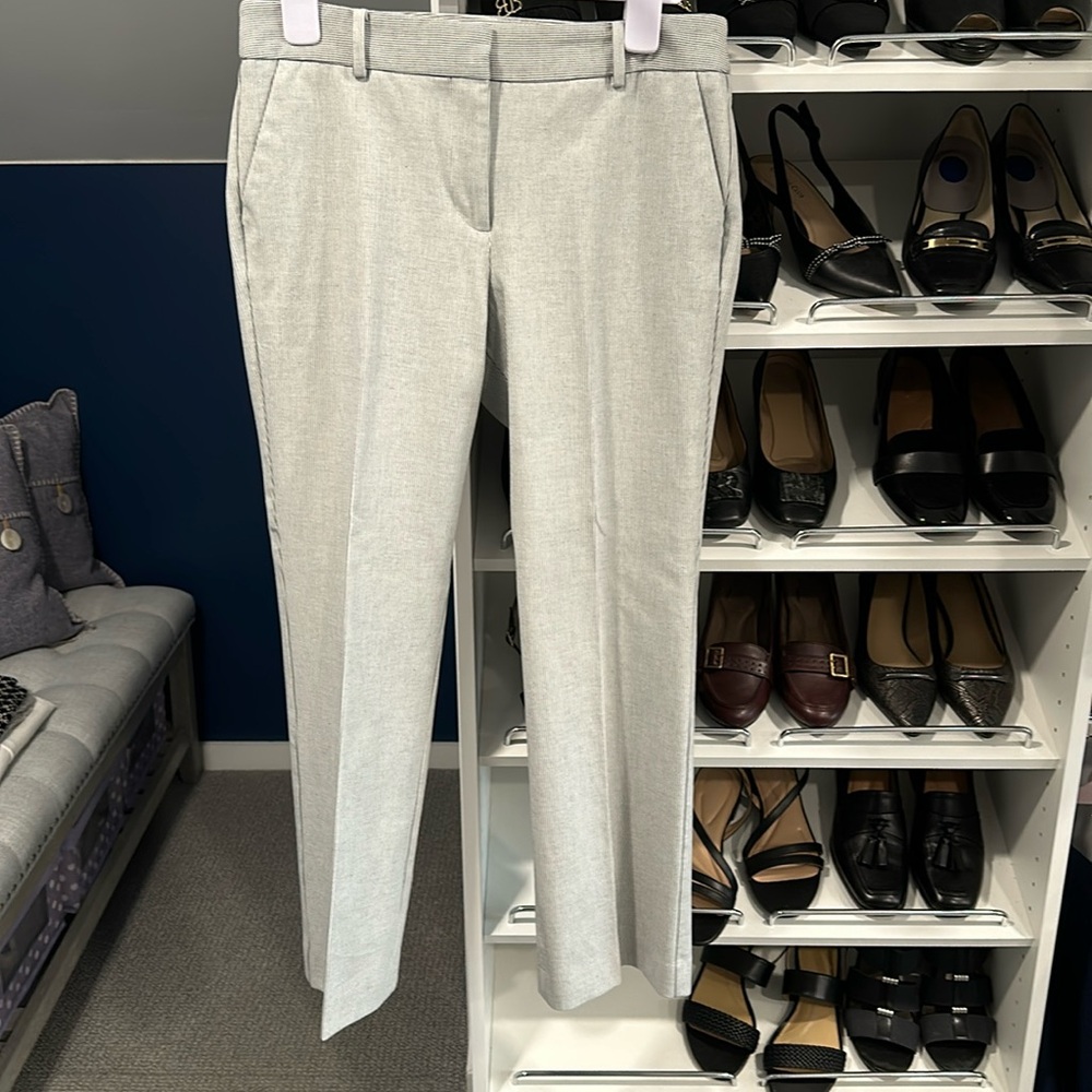 Talbots Black & White Pinstripe Pant